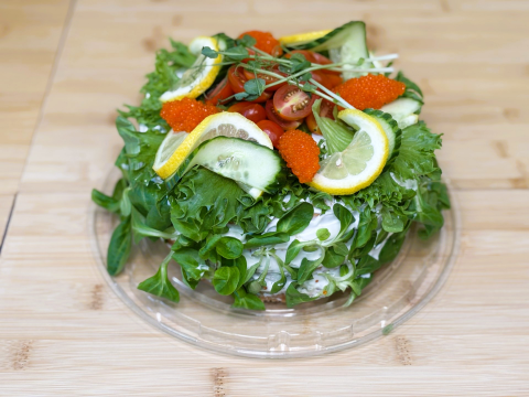 Bild på Smörgåstårta skagen vegan