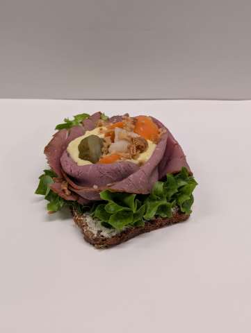 Bild på Smörrebröd med rostbiff