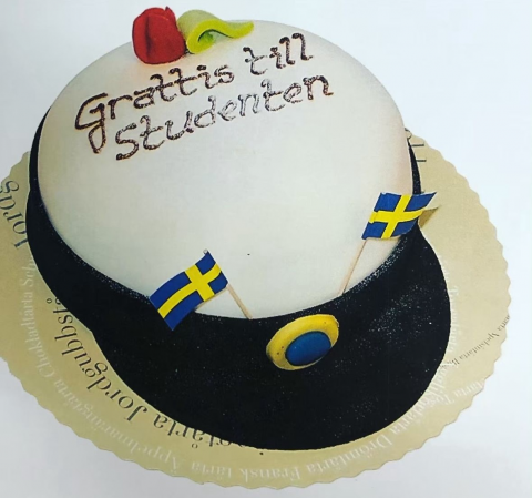 Bild på Studentmössa tårta