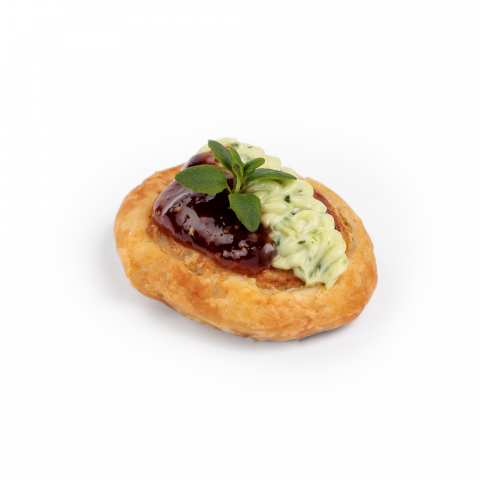 Bild på Snitt Bakat getost i smördeg