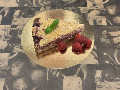 Bild på Hallonpaj med smulor