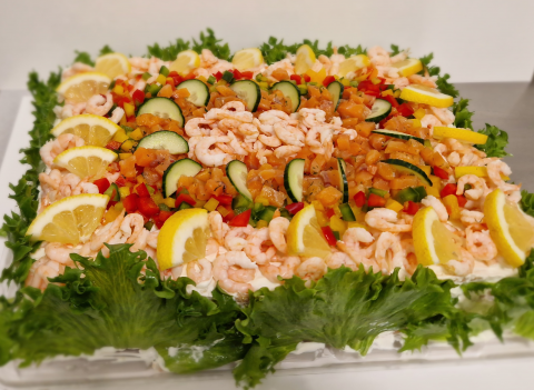 Bild på  Smörgåstårta  Lax/Räkor (butikstillverkad)