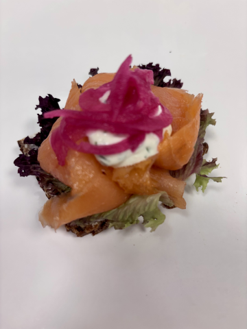 Bild på Smörrebröd kallrökt lax