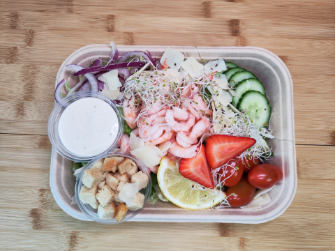 Bild på Caesarsallad med räkor