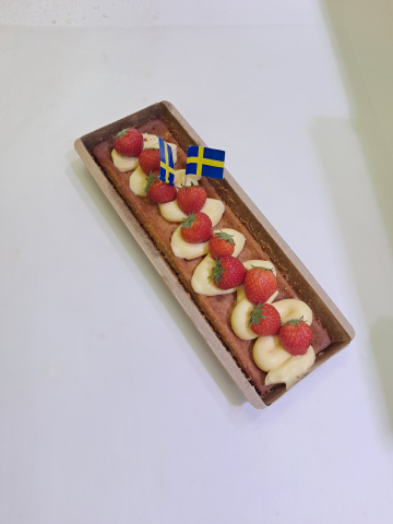 Bild på jordgubbslängd