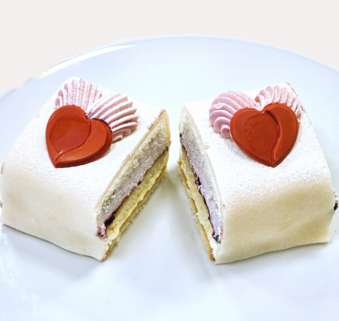 Bild på Alla hjärtansdag bakelse